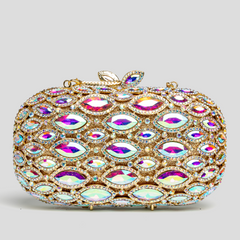 Mystic Amethyst - vibrant rhinestones Clutch