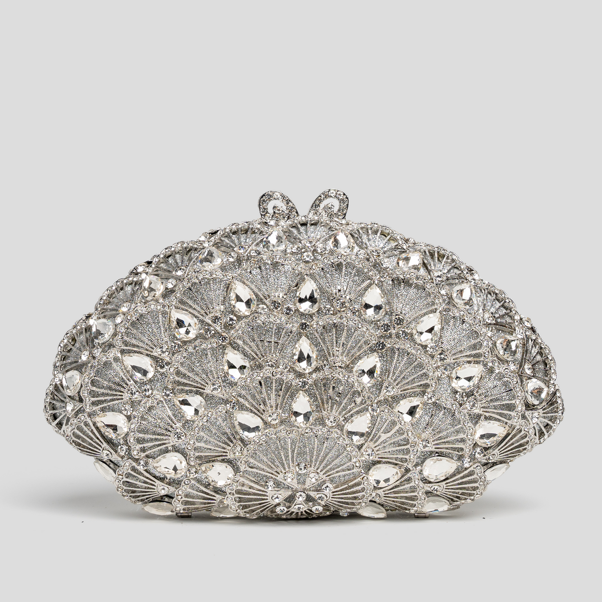 Peacock - Rhinestone Evening Bag