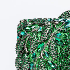 Emerald Dream - Green Rhinestone Clutch