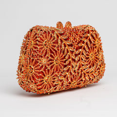 Fiery Aura - Orange Evening Bag