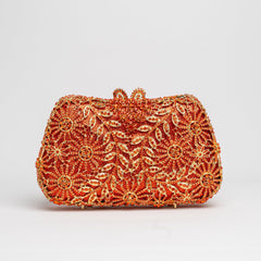 Fiery Aura - Orange Evening Bag