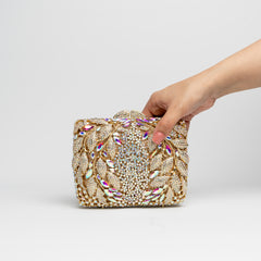 Emerald Dream - Green Rhinestone Clutch